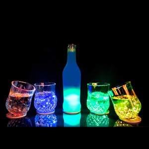 Factory new promotional bar atmosphere special bottle lights custom led Sound Sensor sticker
