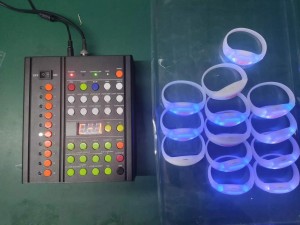 lumineux event music dmx concert party blinking light sound activated led wristband