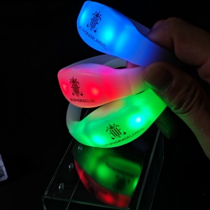 lumineux event music dmx concert party blinking light sound activated led wristband