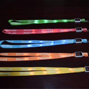 lanyard factory flash custom led lanyard