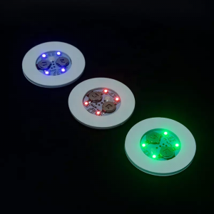 Led Bottle Coasters Drinking Glasses  High Quality  Custom Logo Luminous Bottle Stickers