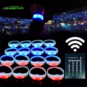 LED Flashing  Sound Control Activated Glow Bracelet for Party Clubs LED Wristband