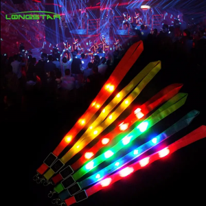 lanyard factory flash custom led lanyard