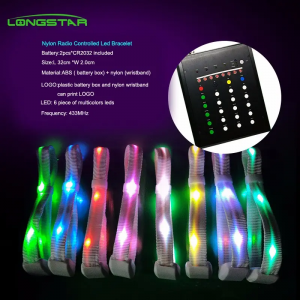 Xyloband Custom Led wristband And Remote Controller Concert led xyloband
