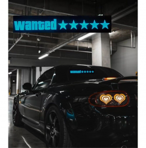 Custom Logo Wanted Led Sticker Led Display Sticker Car Led Sticker