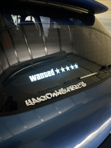 Custom Logo Wanted Led Sticker Led Display Sticker Car Led Sticker