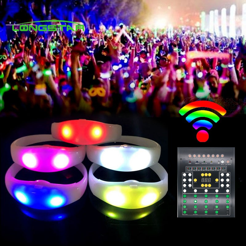 Newly Arrival Audiorithmic Led Bracelet - Bar Wedding Concert Wireless Remote Control Covering Area 800-1000M LED Remote Control Bracelet New LED Atmosphere Bracelet – Longstar
