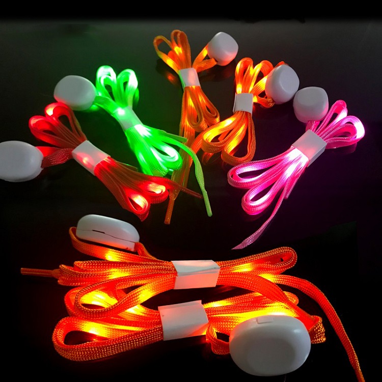 Wholesale Tpu Shoelaces - Manufacturers hot selling new custom colorful lights monochrome lights strong light luminous LED nylon luminous shoelaces – Longstar detail pictures