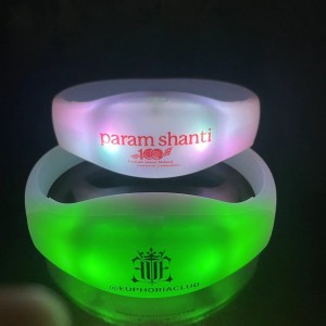 Wedding bracelet wireless remote control LOGO customized convenient delivery LED wristband
