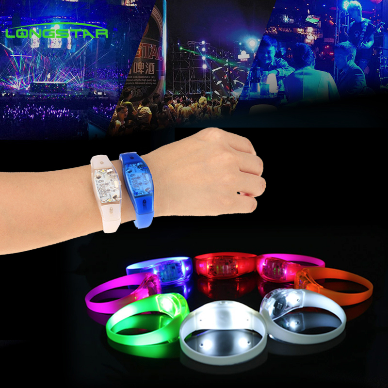 Factory supplied Led Magnetic Bracelet - Bar wedding atmosphere adjustment support personalized custom music voice control bracelet – Longstar