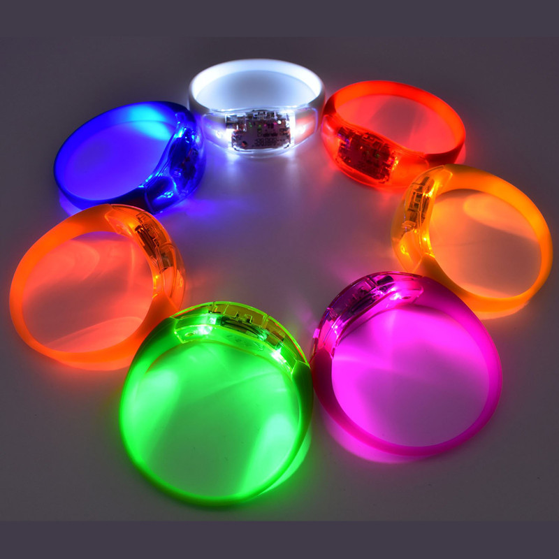 8 Year Exporter Wholesale Led Flashing Bracelet - Bar wedding atmosphere adjustment support personalized custom music voice control bracelet – Longstar detail pictures