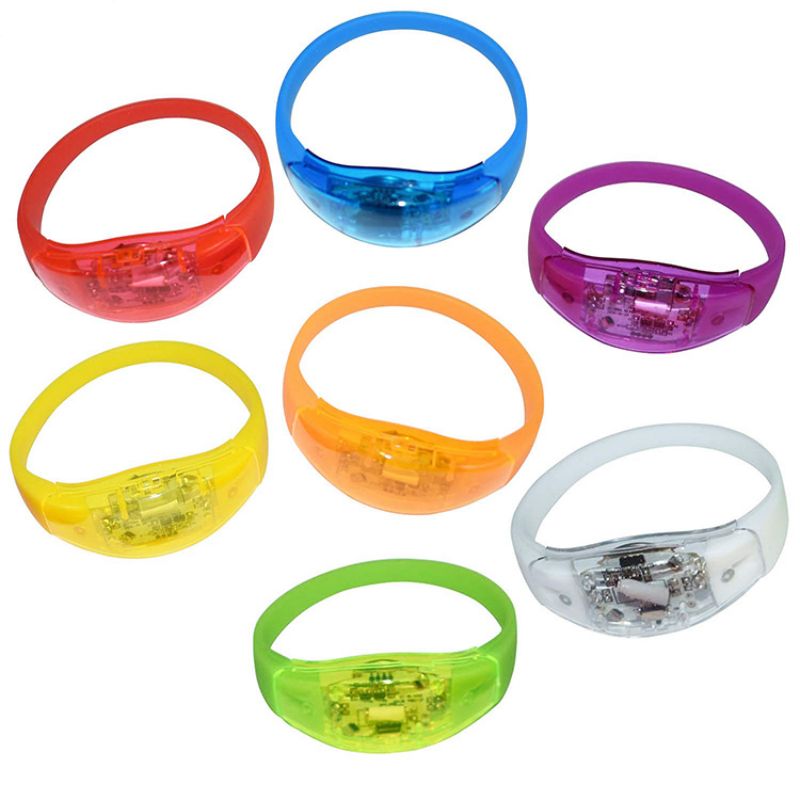 8 Year Exporter Wholesale Led Flashing Bracelet - Bar wedding atmosphere adjustment support personalized custom music voice control bracelet – Longstar detail pictures