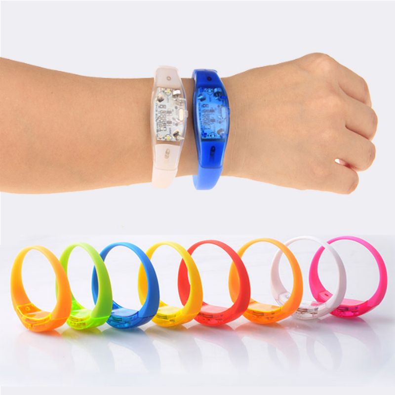 8 Year Exporter Wholesale Led Flashing Bracelet - Bar wedding atmosphere adjustment support personalized custom music voice control bracelet – Longstar detail pictures