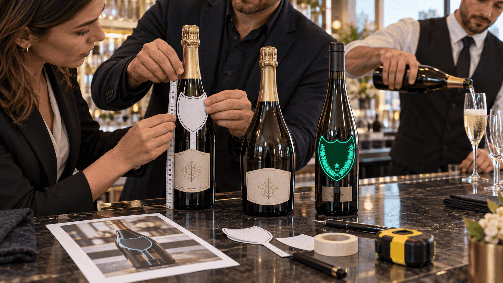 How to Check Custom LED Wine Label Fit Before a Brand Promotion
