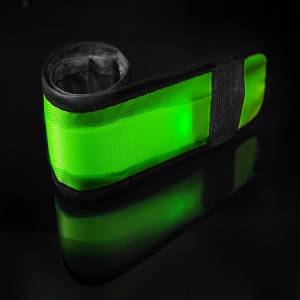 Dark night luminous safety sign bar party sports running a variety of lighting modes support custom led armbands