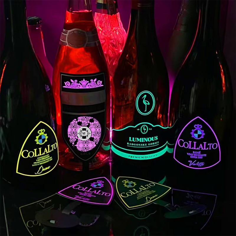LED wine label