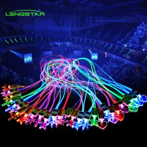 2022 wholesale price Lanyard Led - New Logo Support Custom Flash LED Lanyard for Bar Wedding Party – Longstar
