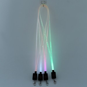 New Logo Support Custom Flash LED Lanyard for Bar Wedding Party