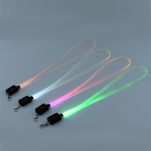 New Logo Support Custom Flash LED Lanyard for Bar Wedding Party