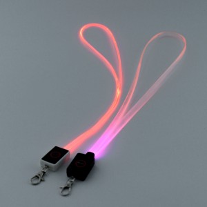 New Logo Support Custom Flash LED Lanyard for Bar Wedding Party