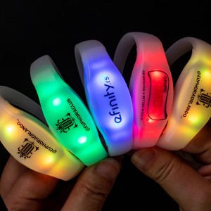 LED Flashing  Sound Control Activated Glow Bracelet for Party Clubs LED Wristband