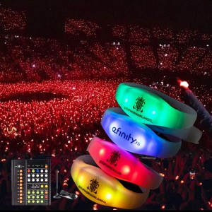 Led nylon bracelet for party event festival