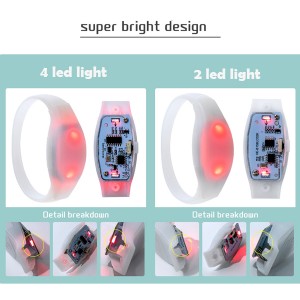 Wedding bracelet wireless remote control LOGO customized convenient delivery LED wristband