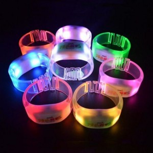 Party scene atmosphere active props 800 meters wireless remote control support logo custom led bracelet