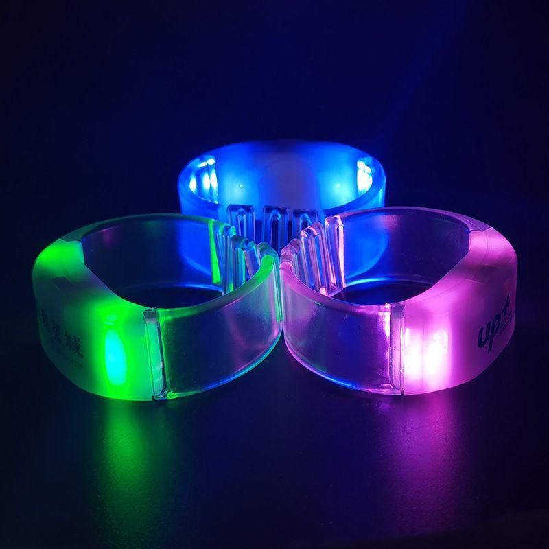 PriceList for Chrismast Led Bracelet - Party scene atmosphere active props 800 meters wireless remote control support logo custom led bracelet – Longstar detail pictures