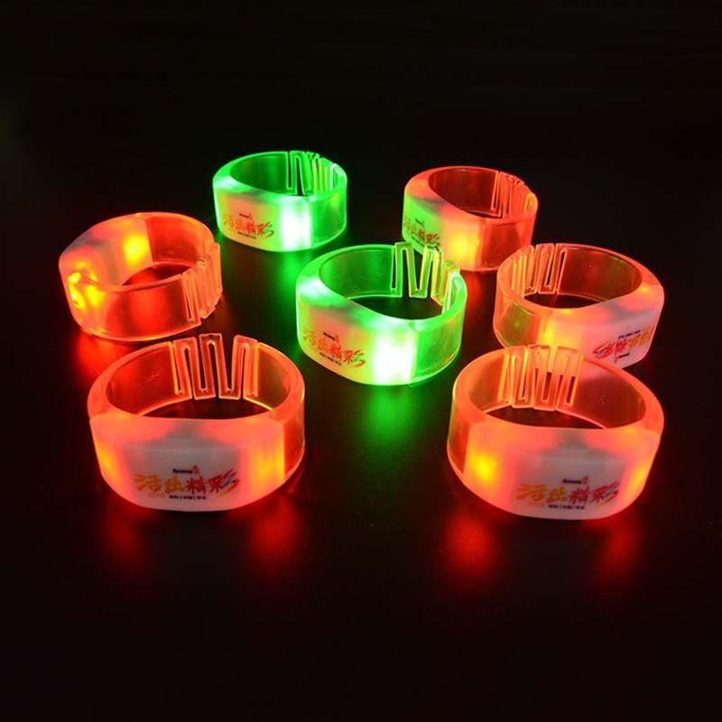 PriceList for Chrismast Led Bracelet - Party scene atmosphere active props 800 meters wireless remote control support logo custom led bracelet – Longstar detail pictures