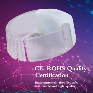 Factory hot selling new custom bracelet wireless remote control logo custom support RGB led bracelet wristband