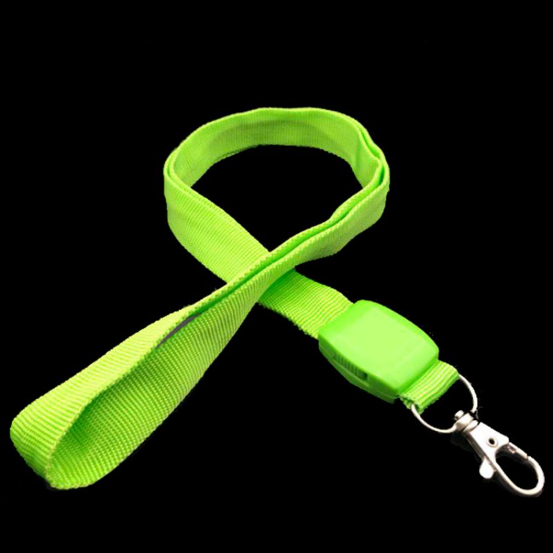 OEM/ODM China Custom Glow In The Dark Lanyard - Manufacturer’s cheap promotion glowing party logo customized identification led waterproof lanyard – Longstar detail pictures