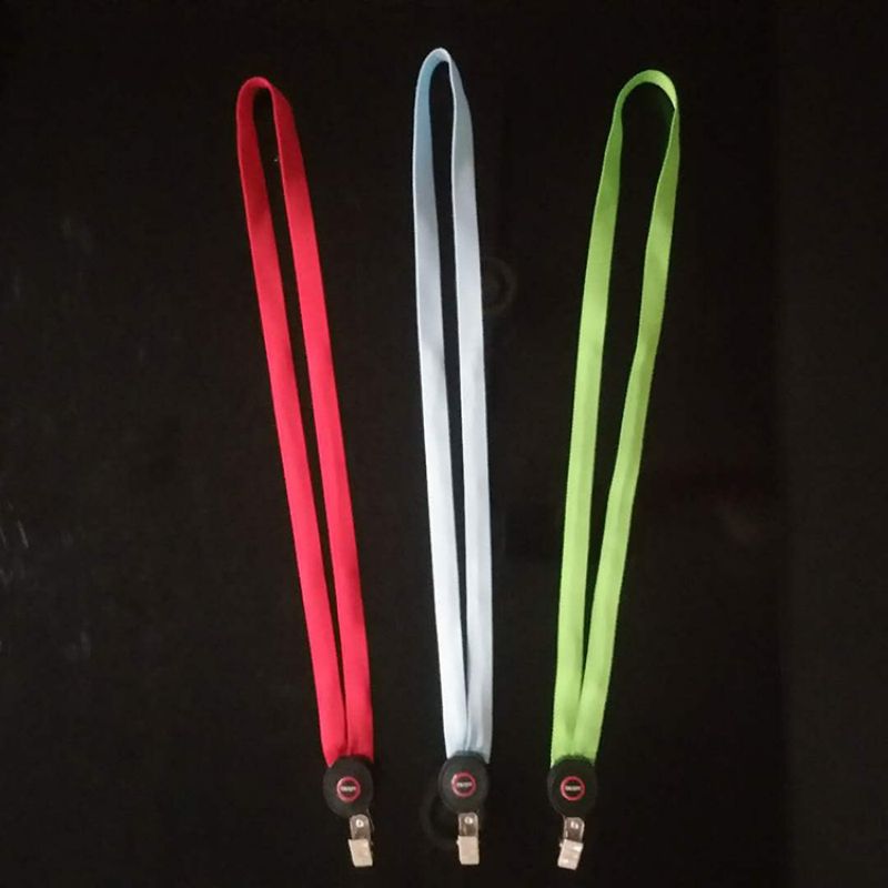 OEM/ODM China Custom Glow In The Dark Lanyard - Manufacturer’s cheap promotion glowing party logo customized identification led waterproof lanyard – Longstar detail pictures