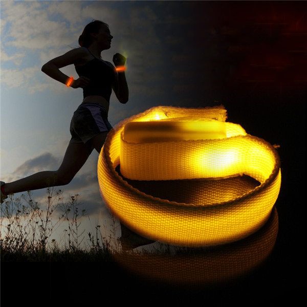 Hot New Products Led Flash Tube Bracelet - New waterproof material support logo custom security logo luminous led nylon bracelet – Longstar detail pictures