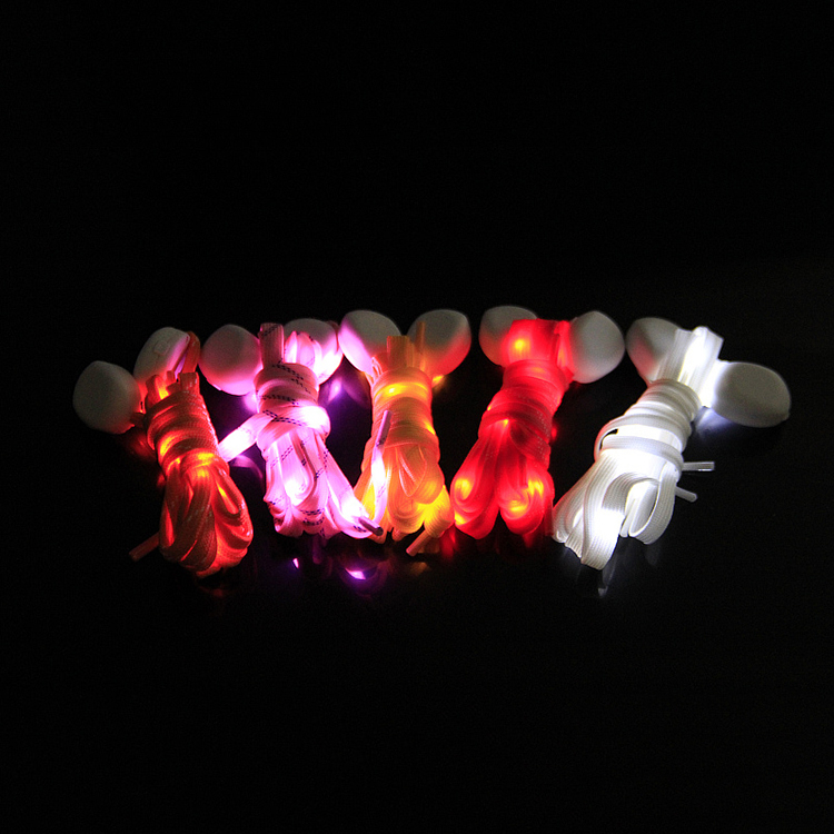 2022 High quality Glow In The Dark Shoelaces - Factory hot-selling new waterproof colorful lamp monochrome lamp dazzling glowing LED nylon glowing shoelaces – Longstar