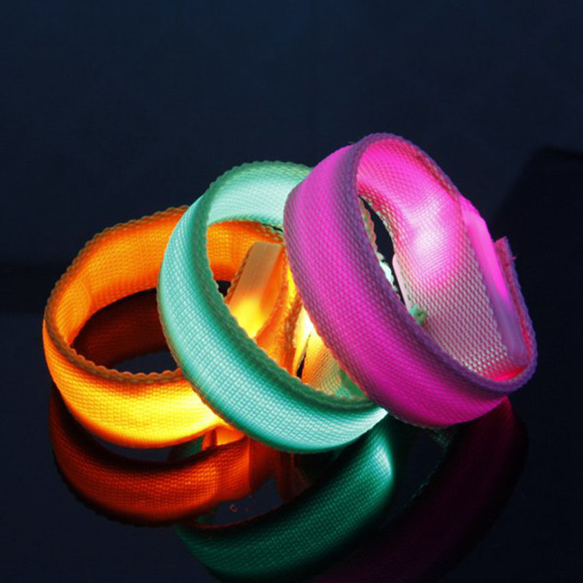 Manufacturer for Led Remote Bracelets - New waterproof material support logo custom security logo luminous led nylon bracelet – Longstar